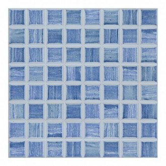 Carrelage Sol & Mur Blu Mosaico 20X20 cm - Bleu Mat 