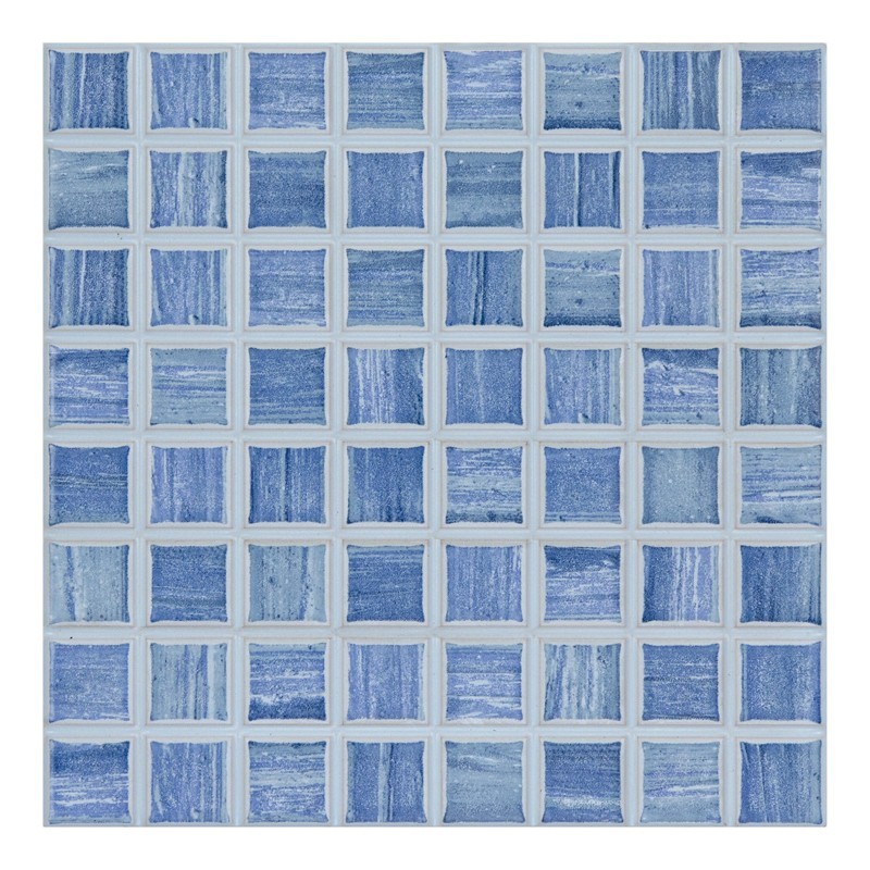 Carrelage Sol & Mur Blu Mosaico 20X20 cm - Bleu Mat 