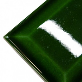 Listel Metro Biseaute Vert Fonce N°2 7,5X15 cm - Mix couleurs Brillant  détail