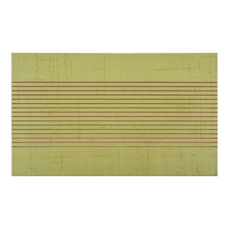 Listel Textile Green Groove 20X33,3 cm - Mix couleurs Satiné 