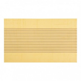 Listel Textile Yellow Groove 20X33,3 cm - Mix couleurs Satiné 