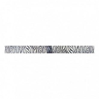 Listel Fascia Zebra L 4X46 cm - Noir Mat 