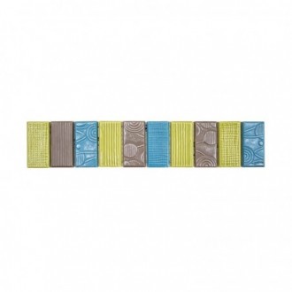 Listel Fascia Txt Dadaa 6,5X33,3 cm - Mix couleurs Mat 