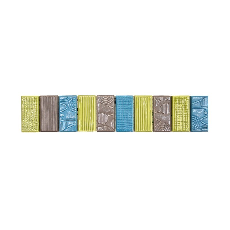 Listel Fascia Txt Dadaa 6,5X33,3 cm - Mix couleurs Mat 