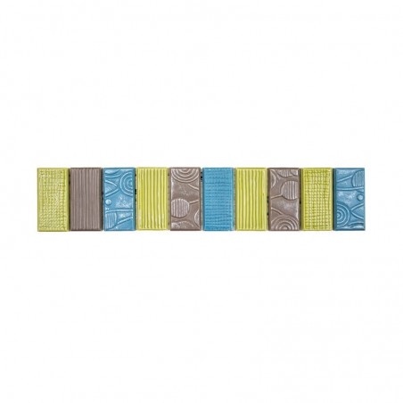 Listel Fascia Txt Dadaa 6,5X33,3 cm - Mix couleurs Mat 