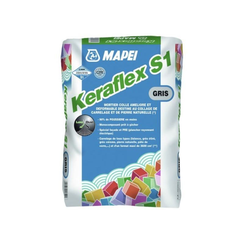 Colle Mapei Keraflex S1 25 kg - Gris 