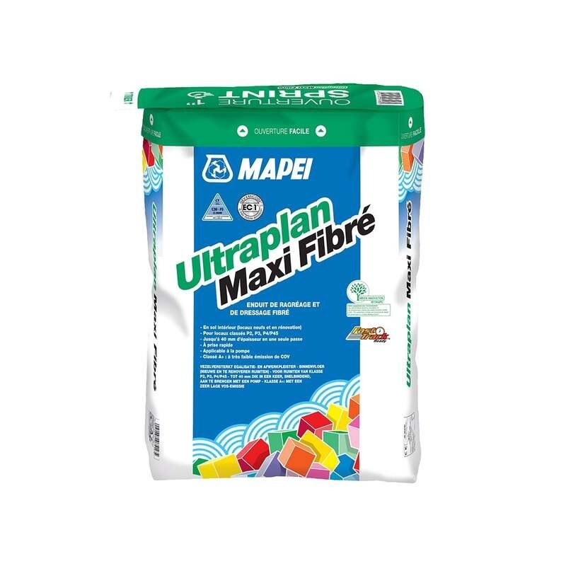 Ragréage Mapei Ultraplan Maxi Fibre 25 kg - Gris 