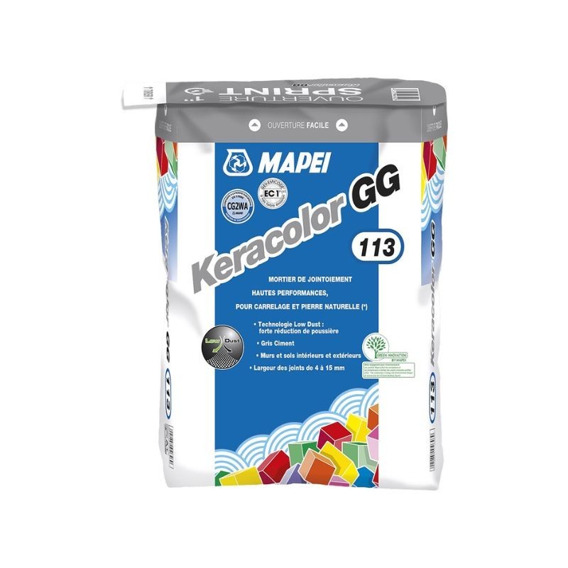 Joint Mapei Keracolor GG 113 25 kg - Gris ciment 