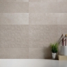 Faïence murale Travertino Decor Beige 20X50 cm - Beige Mat