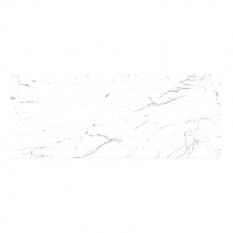 Faïence murale Marmi Bianco 20X50 cm - Blanc Brillant