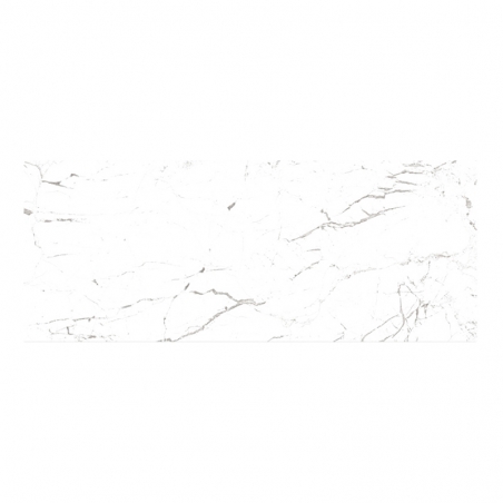 Faïence murale Marmi Bianco 20X50 cm - Blanc Brillant