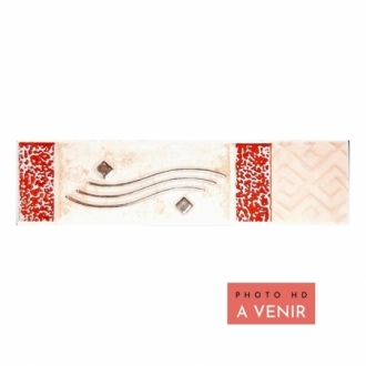 Listel Listello Inox Feeling Bianco 5x20  cm - Beige Satiné 